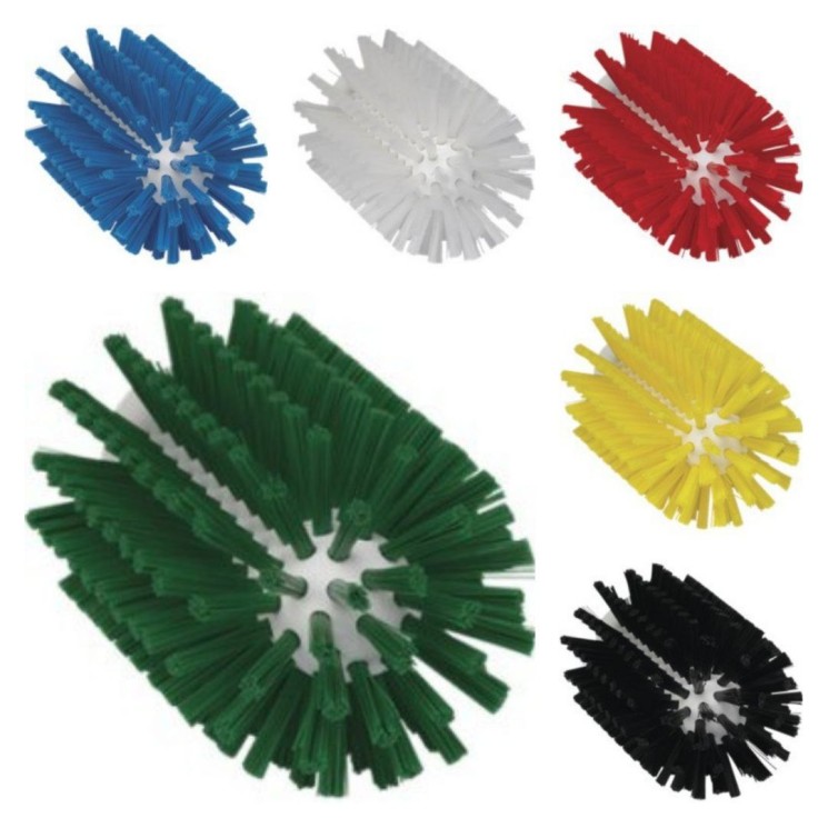 Щетка-ерш Vikan для очистки труб, гибкая ручка Ø77 мм, средний ворс