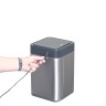 Мусорное ведро сенсорное перезаряжаемое EKO 10 л, благородная сталь / EK9208 RGMT-10L