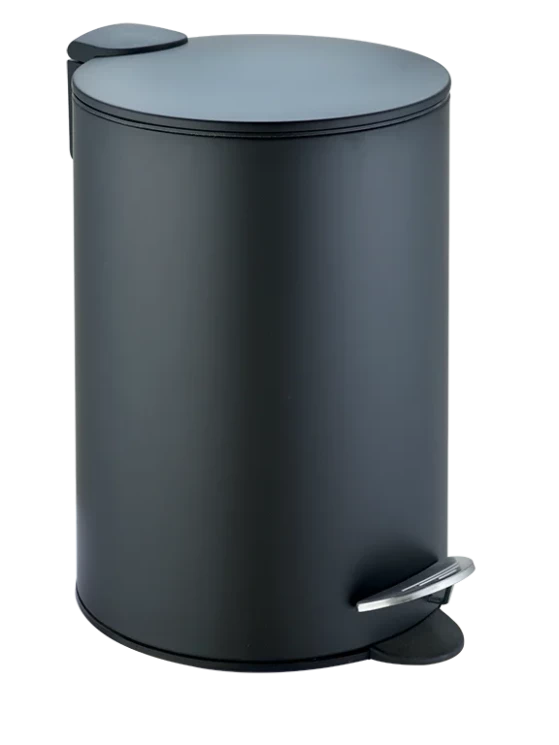 Ведро для мусора педальное WeltWasser BETTA BL 12L Черный матовый / 10000013409