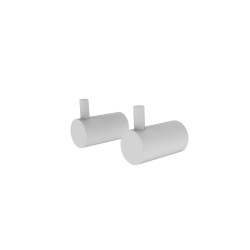 Комплект крючков IDDIS одинарные металл упак (2шт.) Белый матовый / PET2WT2i41