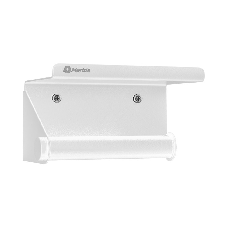 Держатель бытовой туалетной бумаги с полкой "MERIDA STELLA R" Белый / U3BS.R