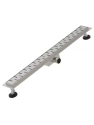 Трап канализационный угловой Diadonna 800х70 мм металл матовая сталь / DS44-80S