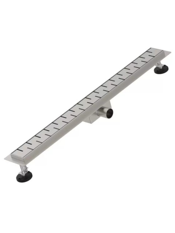 Трап канализационный угловой Diadonna 800х70 мм металл матовая сталь / DS44-80S