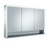 Шкаф настенный с зеркалом KEUCO Royal LUMOS 3 дверцы, подсветка, подогрев 1200х735х165 мм, алюминий, Серебро / 14305171304