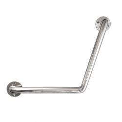 Поручень настенный 650*650*Ø32мм изогнутый 110град хром / 116110
