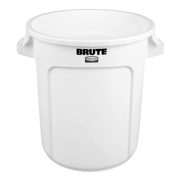 Контейнер для мусора Rubbermaid BRUTE 37,9 л с вентиляционной системой Белый / FG261000WHT