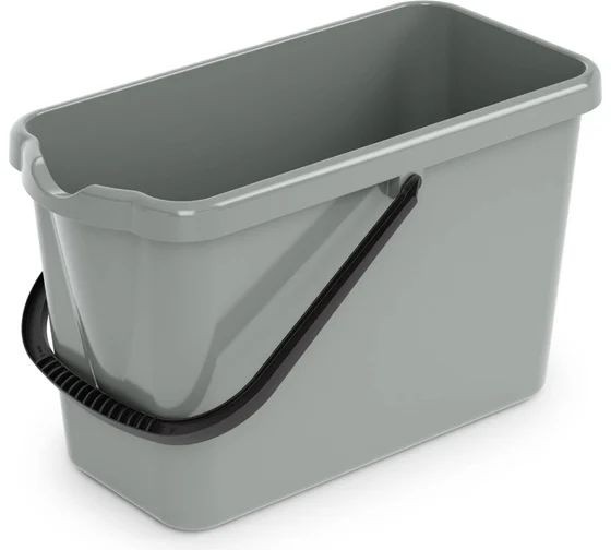 Ведро хозяйственное Klimi 16 л пластик Серый / М8587