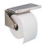 Держатель бытовой туалетной бумаги с полкой "MERIDA STELLA R" Стальной антифингер / U3AS.R