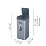 Мусорное ведро сенсорное перезаряжаемое EKO 20 л, благородная сталь / EK9208 RGMT-20L