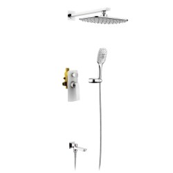 Душевая система встроенная Timo Helmi Хром Белый / SX-4099/00-16SM Душевая система встроенная Timo Helmi Хром Белый / SX-4099/00-16SM