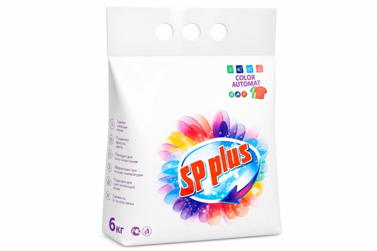 Стиральный порошок SP Plus COLOR Автомат 6 кг / 1042087