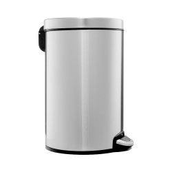 Урна MERIDA SILENT педальная металл матовая сталь 12 л / KIM414