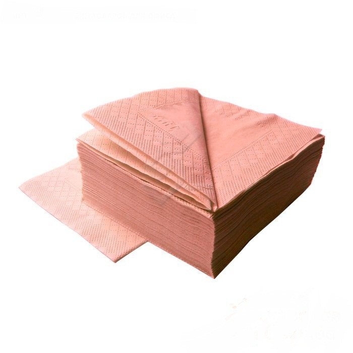 Салфетки столовые Lime 24x24 / 2 слоя / персиковый / арт. 510450 (пач.)
