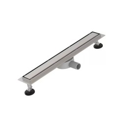 Трап канализационный угловой Diadonna 600х70 мм металл матовая сталь / DS45-60S