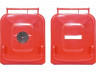 Мусорный контейнер Klimi 980240R / полиэтилен / 240л / красный