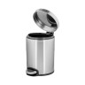 Урна MERIDA SILENT педальная металл матовая сталь 5 л / KIM413