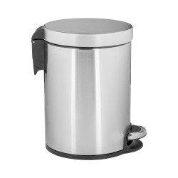 Урна MERIDA SILENT педальная металл матовая сталь 5 л / KIM413