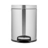 Урна MERIDA SILENT педальная металл матовая сталь 5 л / KIM413