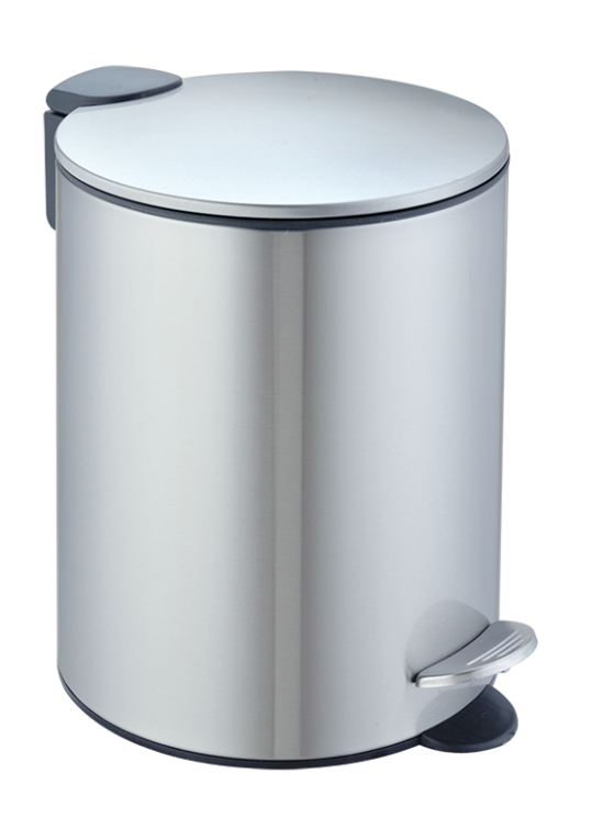 Ведро для мусора педальное WeltWasser BETTA MT 5L Матовая сталь / 10000013382
