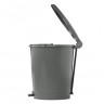 Ведро с педалью "Эконом" Klimi 12 л пластик Серый / М7250
