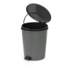 Ведро с педалью "Эконом" Klimi 12 л пластик Серый / М7250