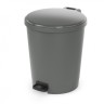 Ведро с педалью "Эконом" Klimi 12 л пластик Серый / М7250