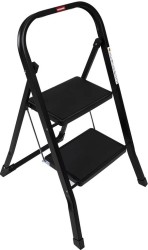 Стремянка стальная Hausmann Shan 2 ступени черная / HM-WK6018F-2A