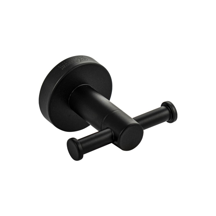 Крючок GFmark двойной металл черный / 82114