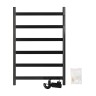 Полотенцесушитель электрический KRAFTTE лесенка на 6 перекладин, 75 W цвет Графит / 44056