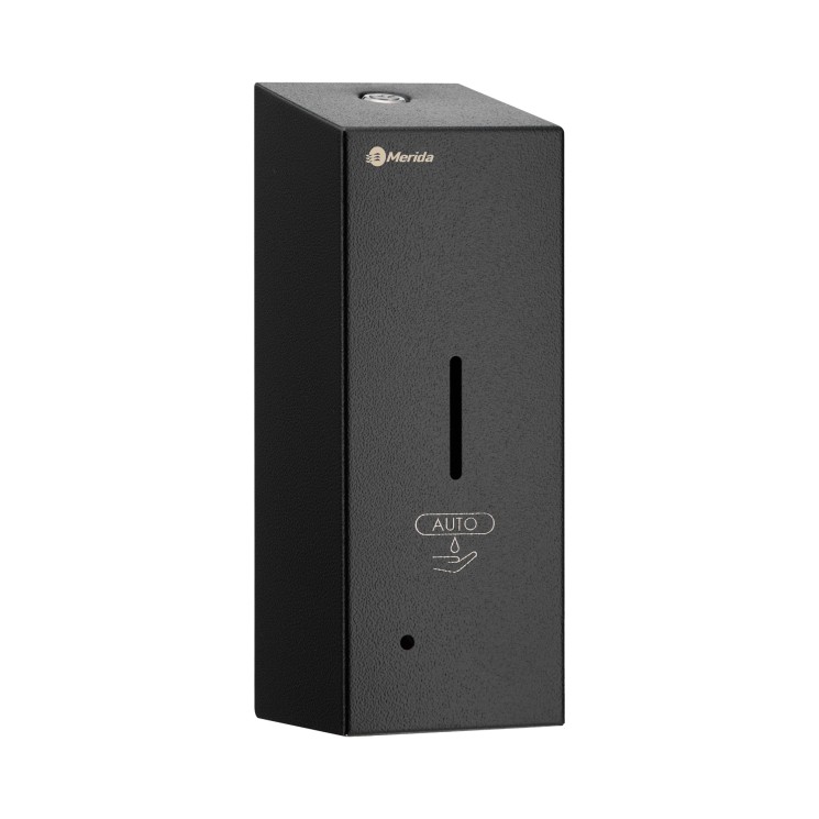 Дозатор MERIDA STELLA R КЛИК СЛИМ металл сенсорный, картриджный, Черный / DSC108.C