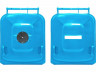 Мусорный контейнер Klimi 980240B / полиэтилен / 240л / синий