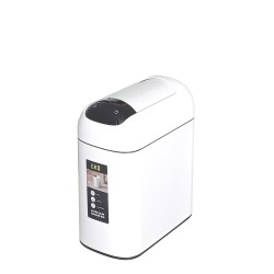 Сенсорное мусорное ведро EKO ASTRO SLIM 10 литров Белый / EK9100-10L-MWS
