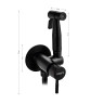 Смеситель с гигиеническим душем из нерж.стали MAGNUS встраиваемый Черный / 2076