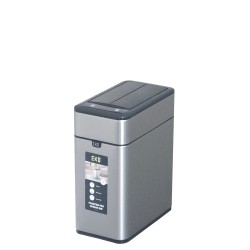Мусорное ведро сенсорное перезаряжаемое EKO 10 л, благородная сталь / EK9577 R-10L-MMT