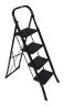 Стремянка стальная Hausmann Shan 4 ступени черная / HM-WK6018F-4A