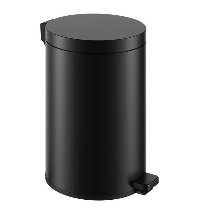 Урна Keuco PLAN педальная с крышкой 5 л металл Черный матовый / 04988370000
