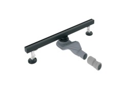 Трап канализационный угловой Diadonna 600х32 мм металл черный / D47-60BL