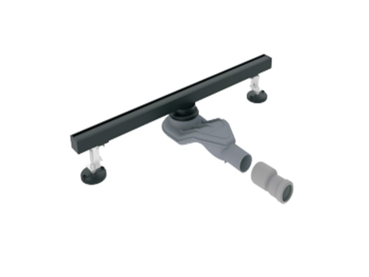 Трап канализационный угловой Diadonna 600х32 мм металл черный / D47-60BL