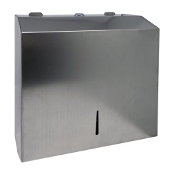 Диспенсер MERIDA STELLA для листовых бумажных полотенец металл матовая сталь / AQM101