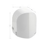 Сушилка для рук GFmark 1200Вт 95 м/с пластик белая / 6871-11