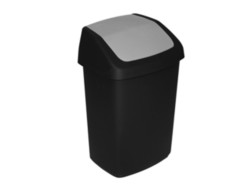 Урна для мусора CURVER Swing bin 10л пластик черный / 229421