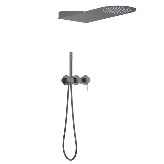 Душевая система встроенная Timo Saona Черное золото / SX-2340/18SM