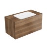 Тумба под умывальник 2 ящика, без отверстия под смеситель, Keuco Edition Орех / 31572680000
