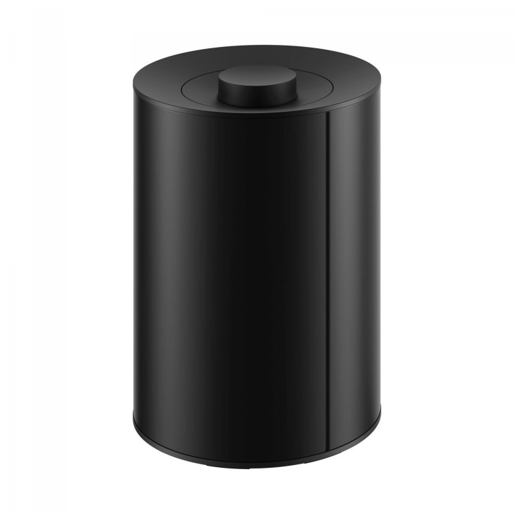 Ведро для мусора Keuco PLAN с крышкой 5 л металл/пластик Черный матовый / 04989370037