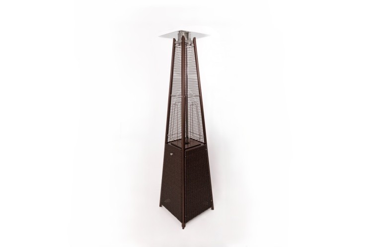 Уличный газовый обогреватель Ställeh Pyramid x4 Rattan Коричневый / Pyramid x4 Rattan Brown