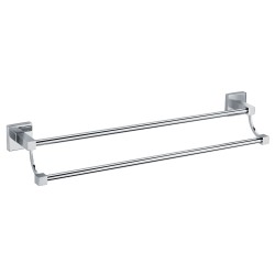 Полотенцедержатель трубчатый двойной 60 см Fixsen Metra Хром / FX-11102