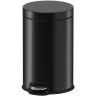 Ведро для мусора педальное WeltWasser ERFIE BL 12L Черный матовый / 10000000898