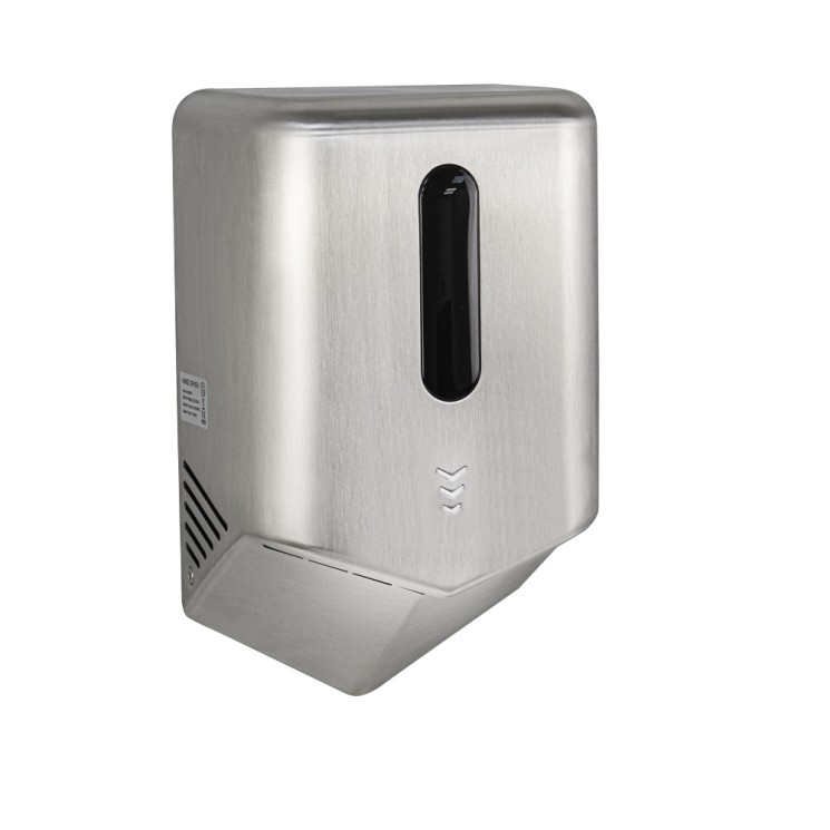 Сушилка для рук GFmark V-windblade с дисплеем, 1300 W нерж. сталь Сатин / 6868-N