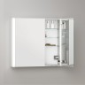 Шкаф настенный с зеркалом KEUCO Royal SOMARIS 2 дверцы, подсветка, подогрев 1000х710х127 мм, алюминий, Серебро / 14503002201